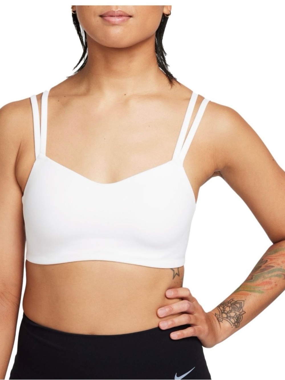 Nike Zenvy Sports Bra - White